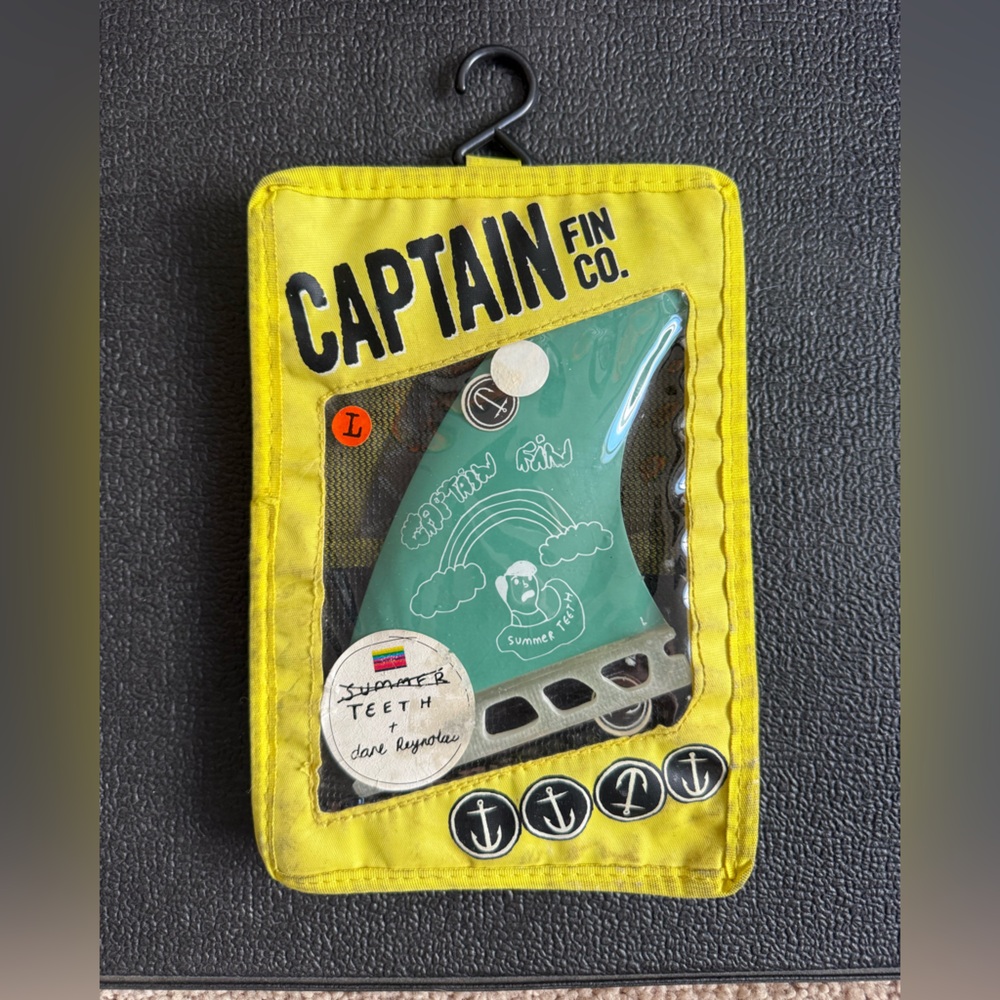 Captain Fin Co. Green Surfboard Fin Dane Reynolds Summer Teeth Collection